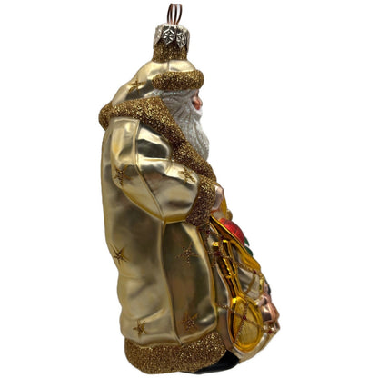 Patricia Breen Presents Gold Stars Santa Claus Gifts Toys Christmas Ornament