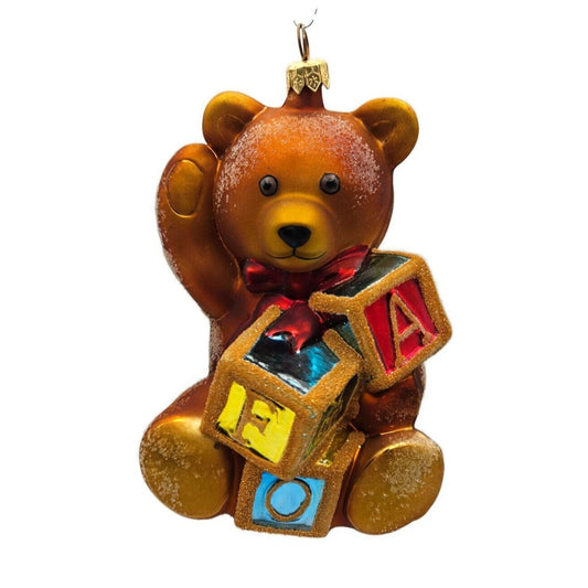 Christopher Radko FAO Schwartz Bear Christmas Holiday Tree Ornament 97-FAO-04