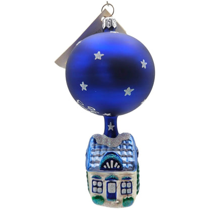 Patricia Breen Night House Larger House Blue Moon Christmas Ornament Signed 9519