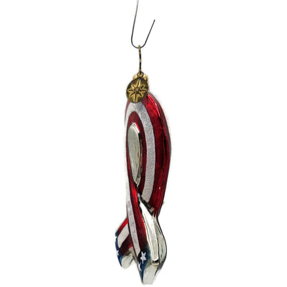 Christopher Radko United for Freedom Patriotic July 4th Tree Ornament 01-1021-0