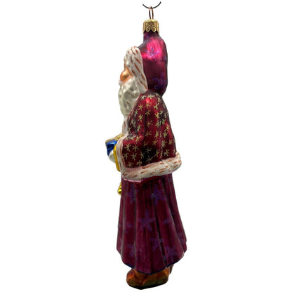 Christopher Radko Velvet Plum Nicholas Santa Christmas Tree Ornament 98-104-0