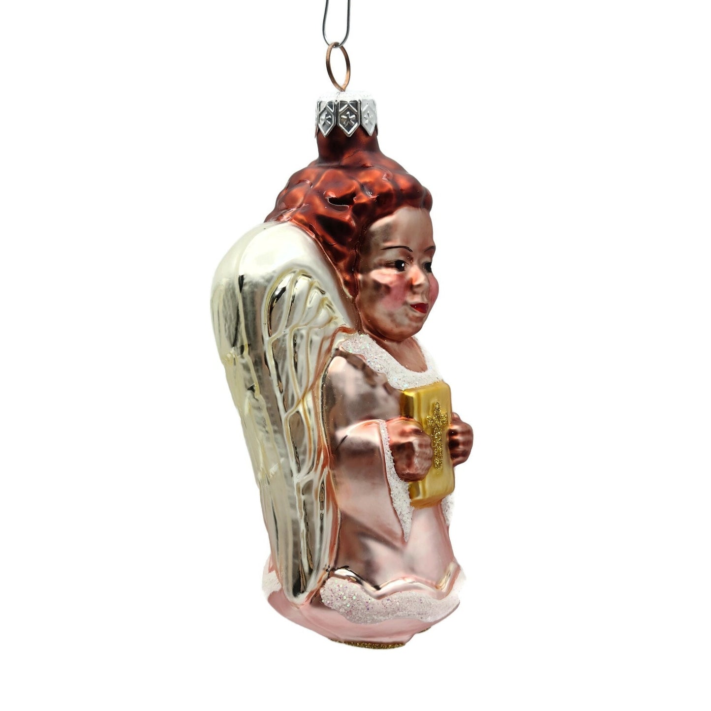 Patricia Breen Beauteous Angel White Pink Christmas Holiday Tree Ornament
