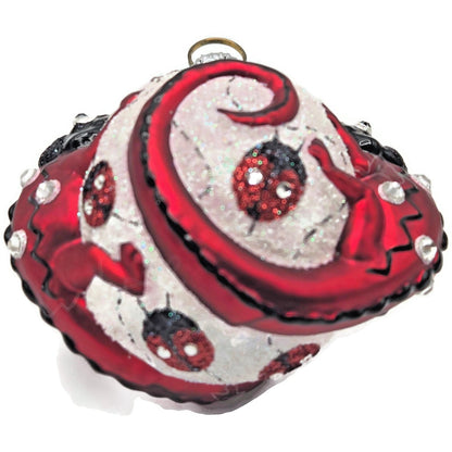 Patricia Breen Ornament For James Twice Ladybug Chameleon Spring Christmas