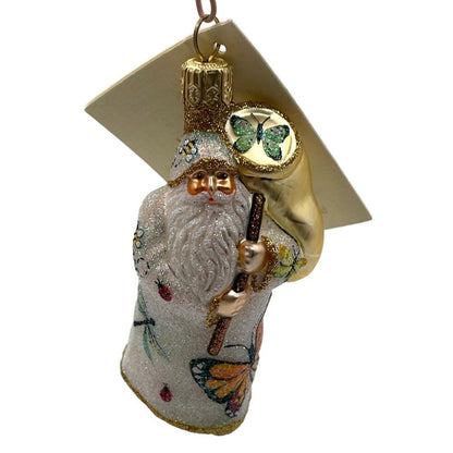 Patricia Breen Miniature Santa for Vera Pearl Butterfly Spring Holiday Ornament