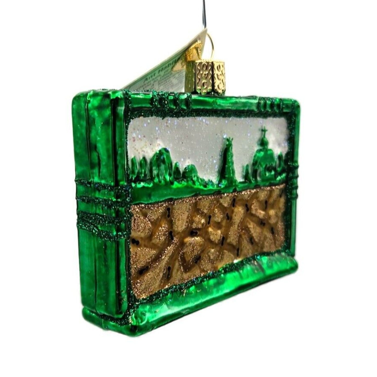 Old World Christmas Ant Habitat Glass Bugs OWC Christmas Holiday Tree Ornament