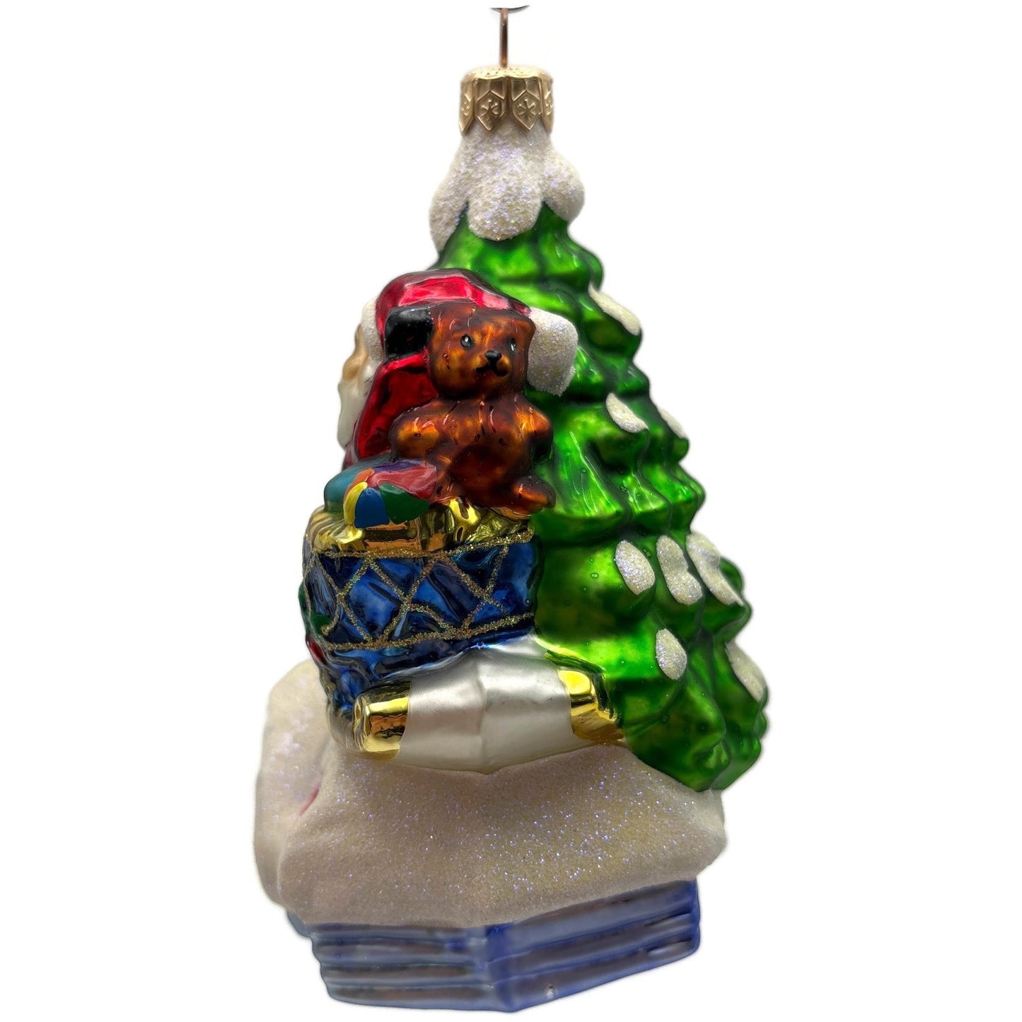 Christopher Radko Up On The House Top Santa Christmas Tree Ornament 99-215-0