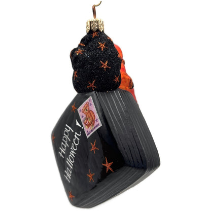 Patricia Breen Postcards From Portland Happy Halloween Stars Black Ornament CATZ