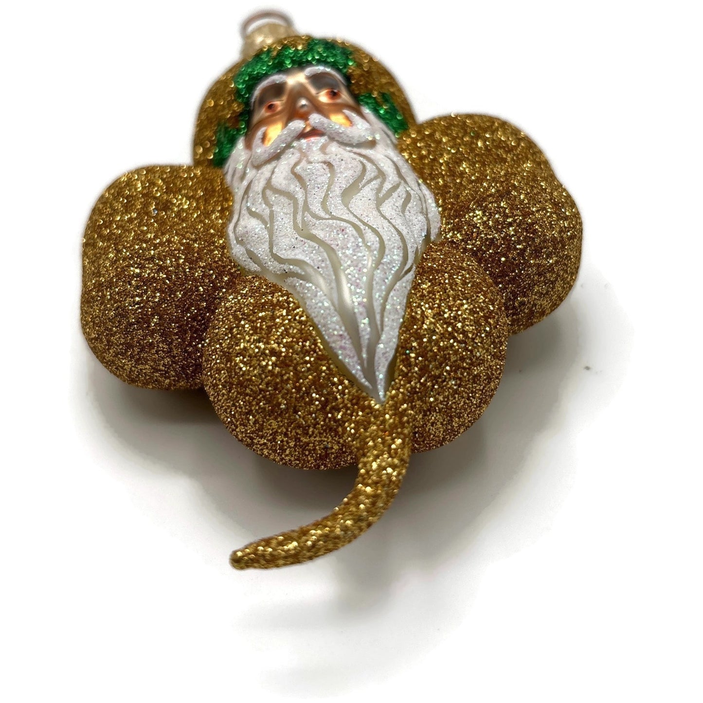 Patricia Breen Eire Santa Gold Shamrock St. Patrick's Christmas Tree Ornament