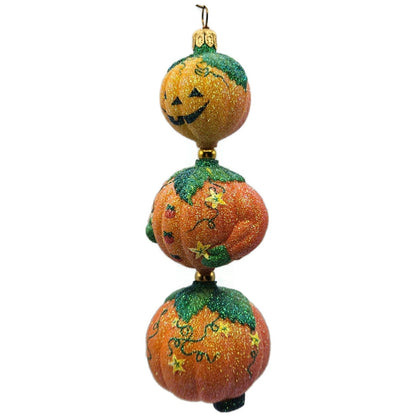 Patricia Breen Kinetic Pumpkinman Orange Jack-o-Lantern Stars Halloween Ornament