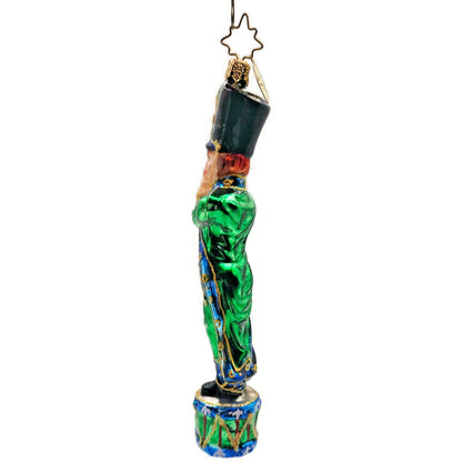 Christopher Radko Nutcracker Soldier Playing A Flute Christmas Tree Ornament