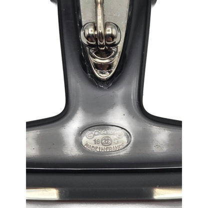 Chanel CC Logo Ski Brooch Black White Gold Snowflake Star Trees 2018 18B Rare