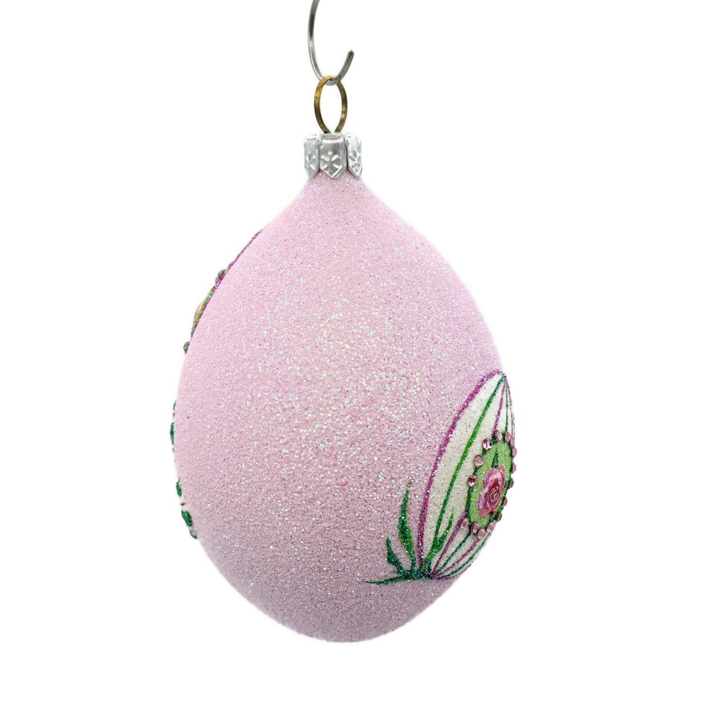 Patricia Breen Topiary Egg Rose Pink Easter Holiday Flower Christmas Ornament