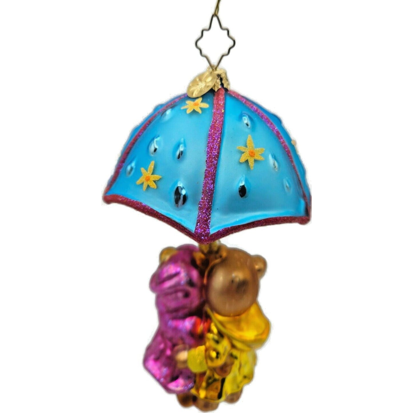 Christopher Radko Shower Me With Love Bears Christmas Tree Ornament 02-0499-0