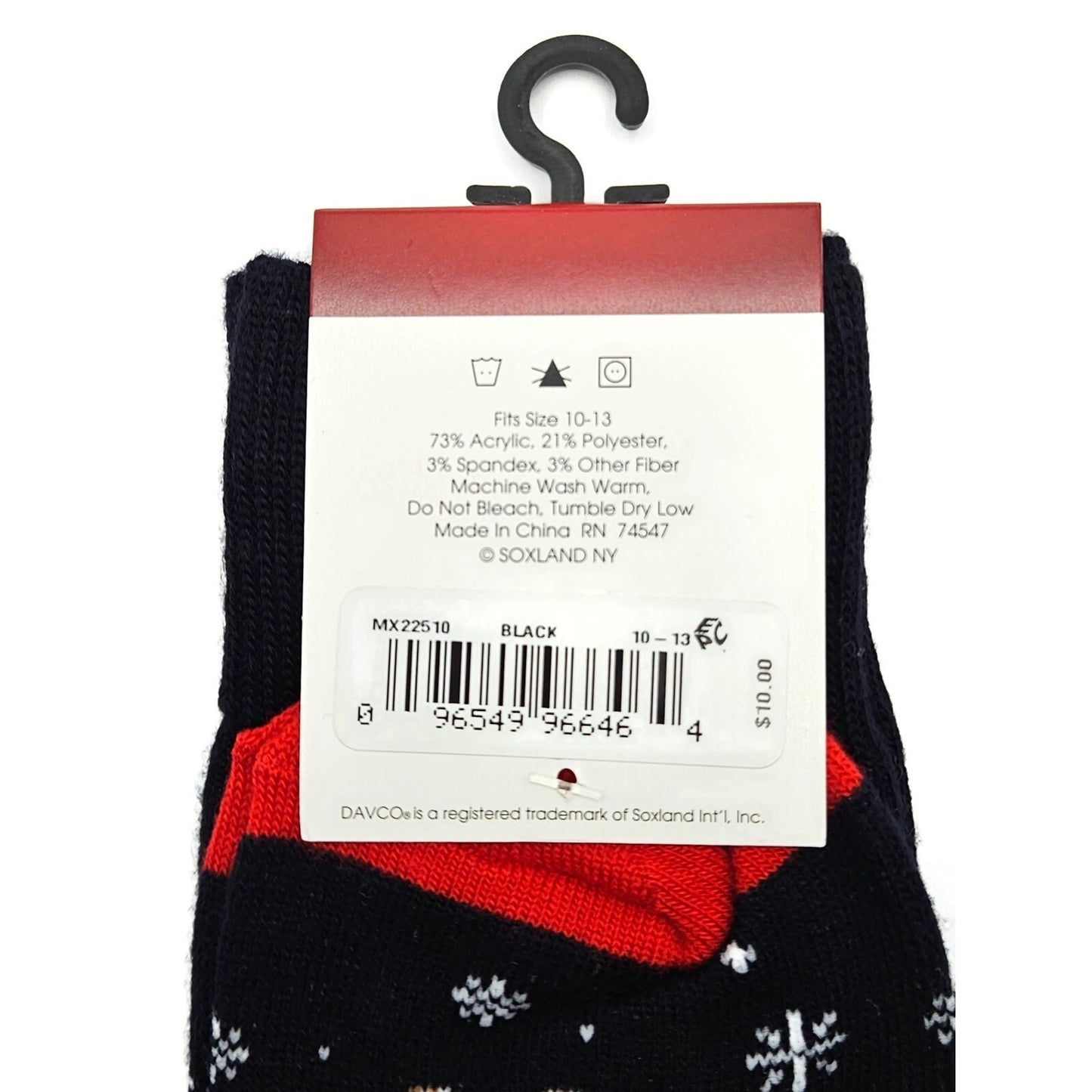 Christmas Socks Bulldog Dog Black Pet Snowflakes Holiday Stocking Stuffers