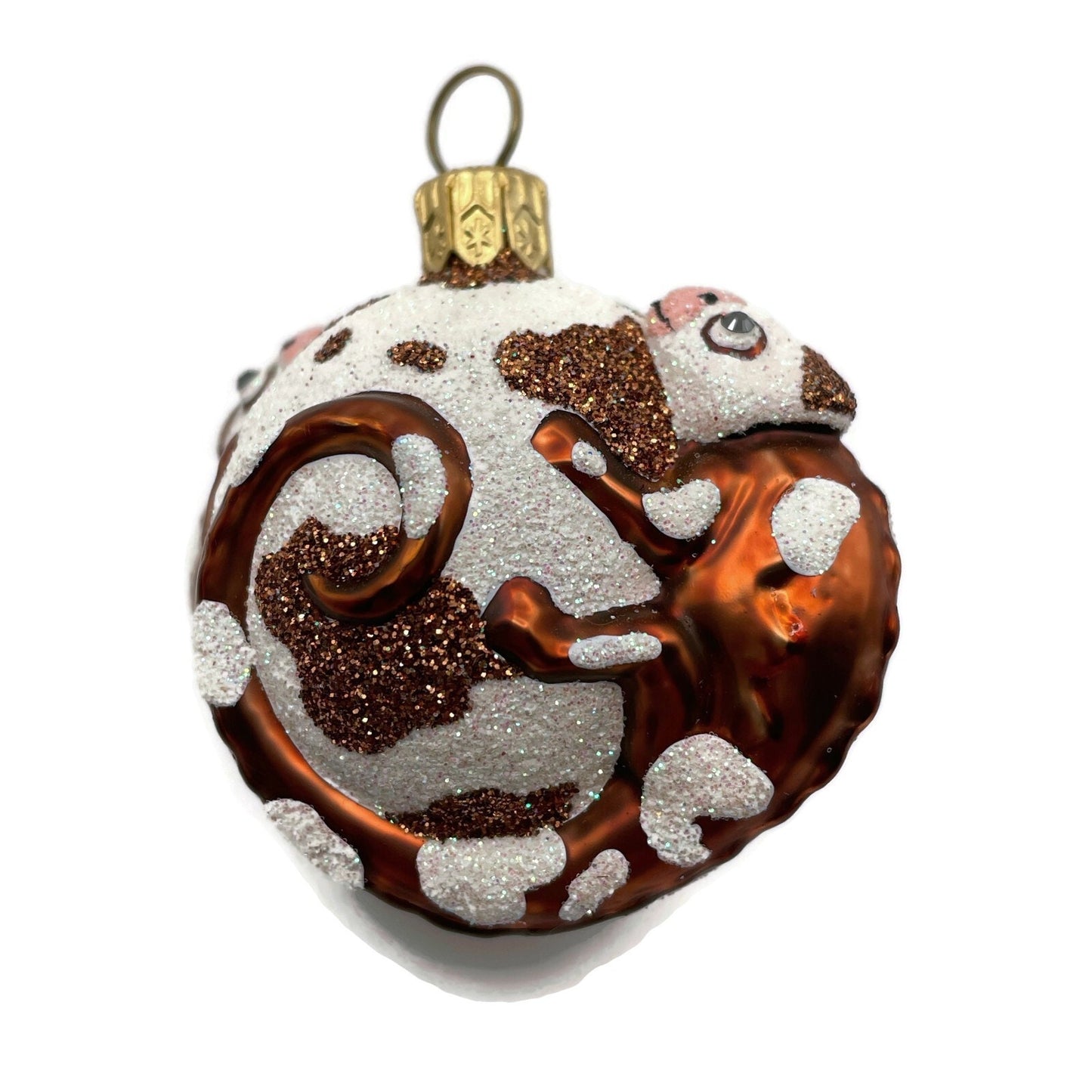 Patricia Breen For James Twice Brown Cow Chameleon Lizard Christmas Ornament
