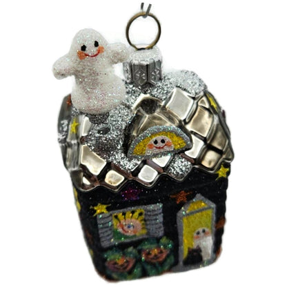 Patricia Breen Creature Cottage Ghost Black Moon Halloween Christmas Ornament