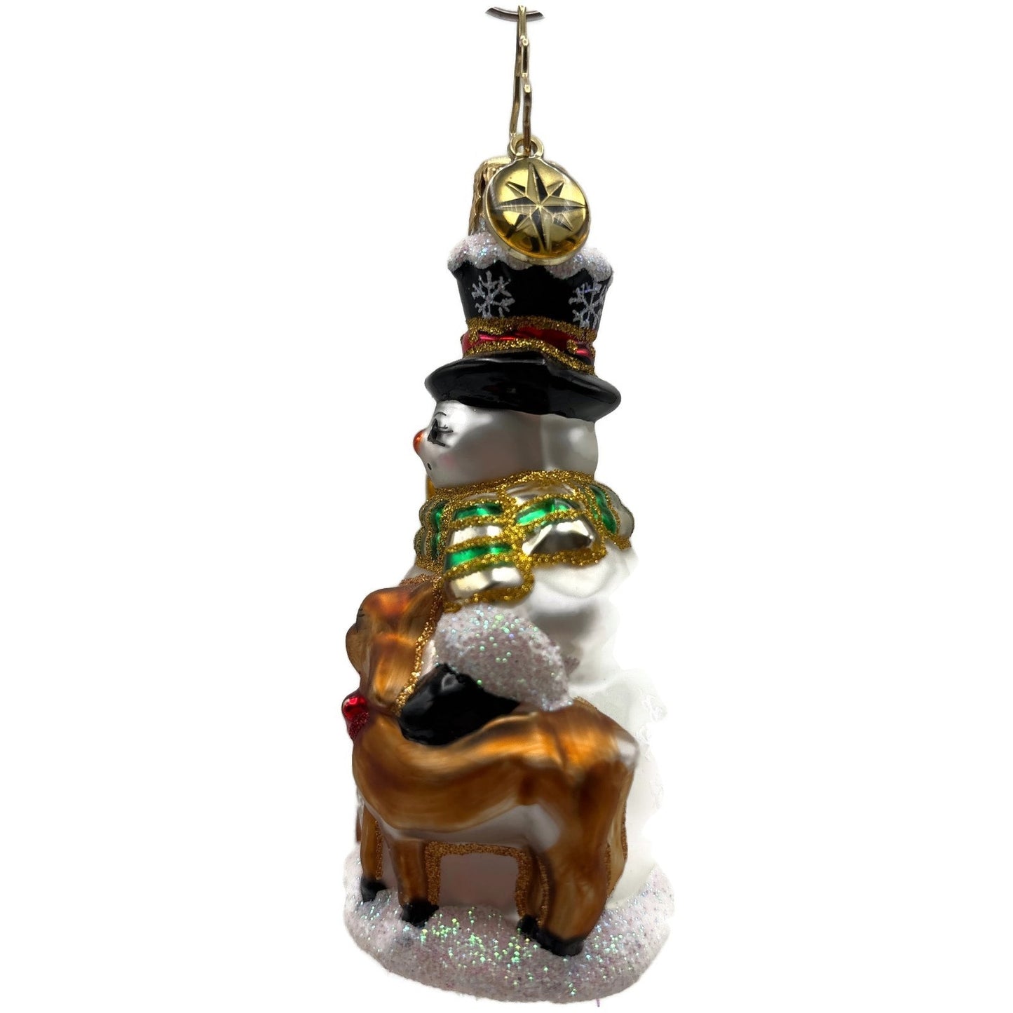 Christopher Radko Good Friends Forever Deer Snowman Christmas Ornament 1017754