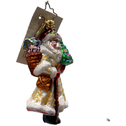Christopher Radko Satin Winter Nick Little Gems Christmas Tree Ornament 1011242