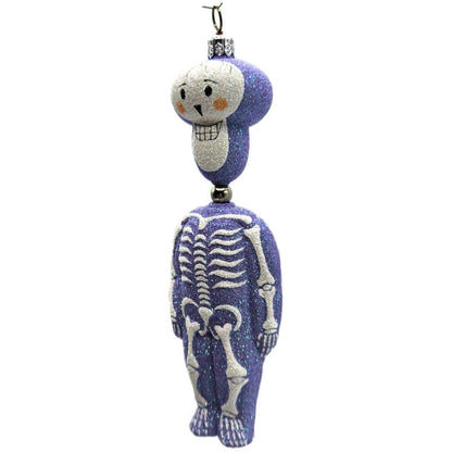Patricia Breen Kinetic Skelton Lavender Halloween Christmas Tree Ornament 2325