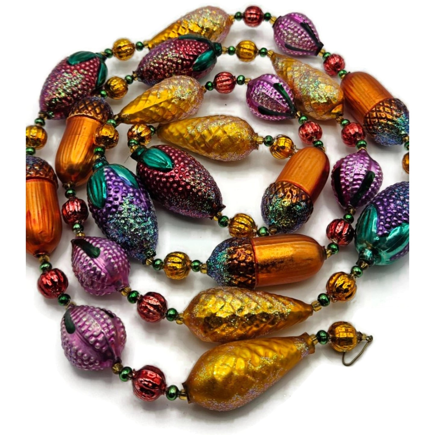 Christopher Radko Nuts and Berries Acorns Pinecones Christmas Garland 93-064-0