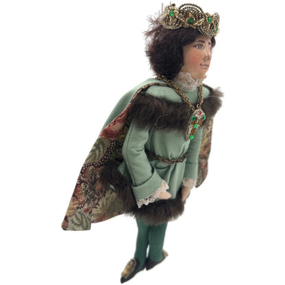 Gladys Boalt Prince Snow White and Seven Dwarfs Fabric Christmas Ornament Signed