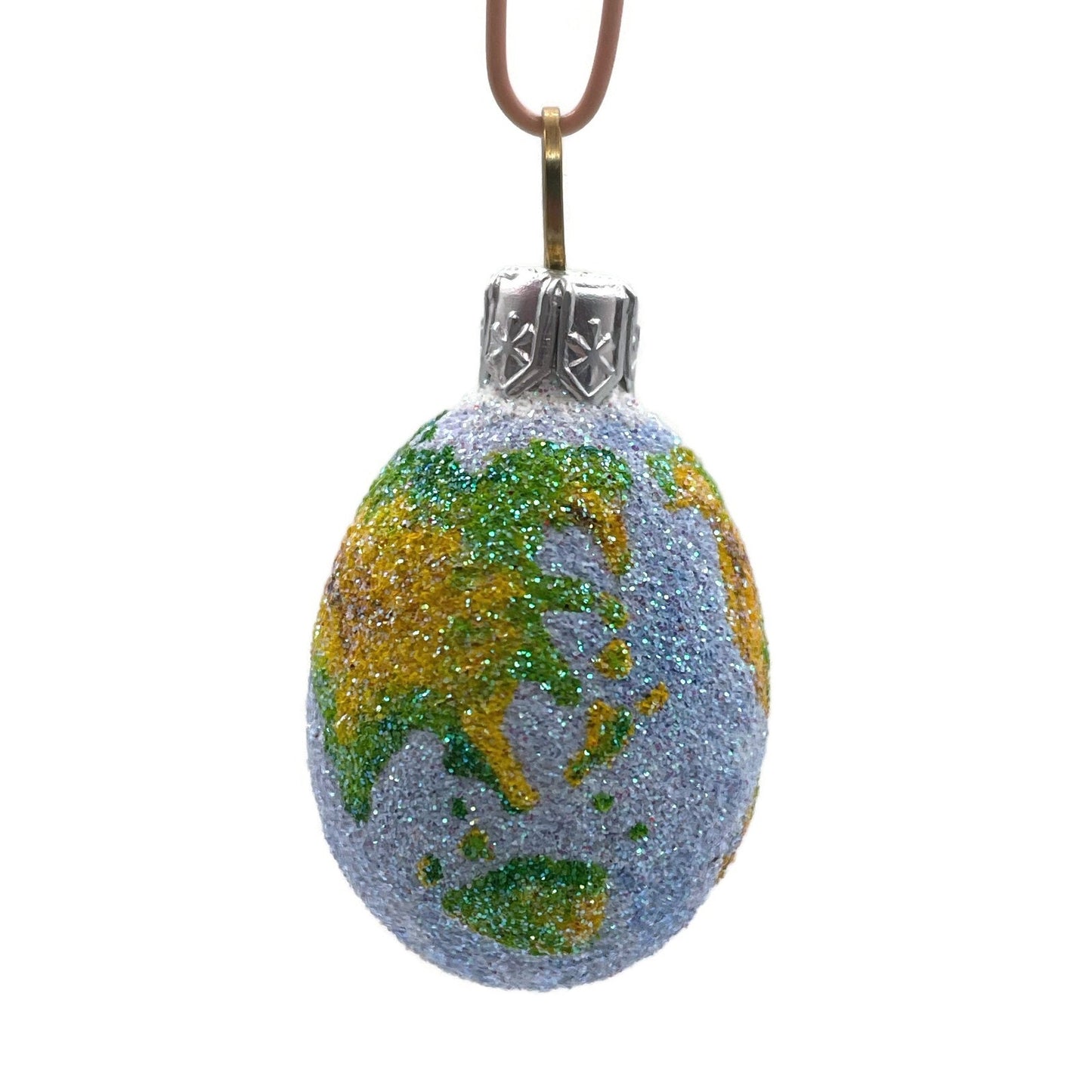 Patricia Breen Miniature Egg Worldly Earth Globe Easter Christmas Ornament 2731