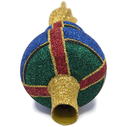 Patricia Breen Miniature Finial Blue Green Red Plaid Christmas Tree Topper HCB