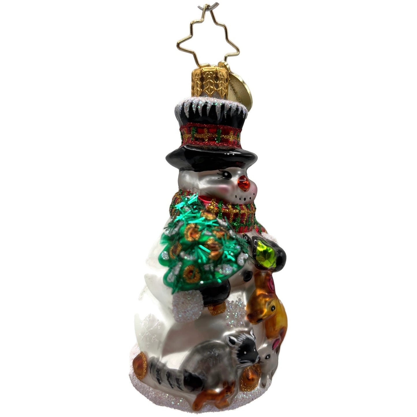 Christopher Radko Feast For Friends Reindeer Snowman Christmas Ornament 1018481