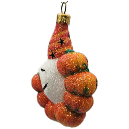 Patricia Breen Jack-o-Wreath Bat Pumpkin Glass Halloween Christmas Ornament 2419