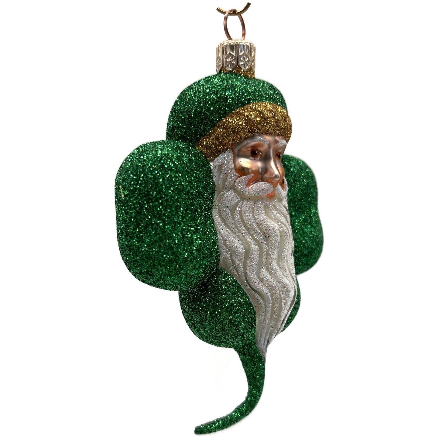 Patricia Breen Eire Santa Green Shamrock St. Patrick's Christmas Tree Ornament