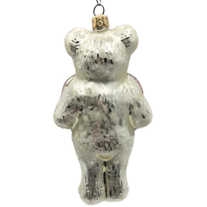 Christopher Radko Liberty Bear Patriotic Heart USA Christmas Ornament 98-205-0