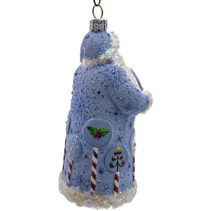 Patricia Breen Signet Santa Christmas Icons Peppermint Christmas Tree Ornament