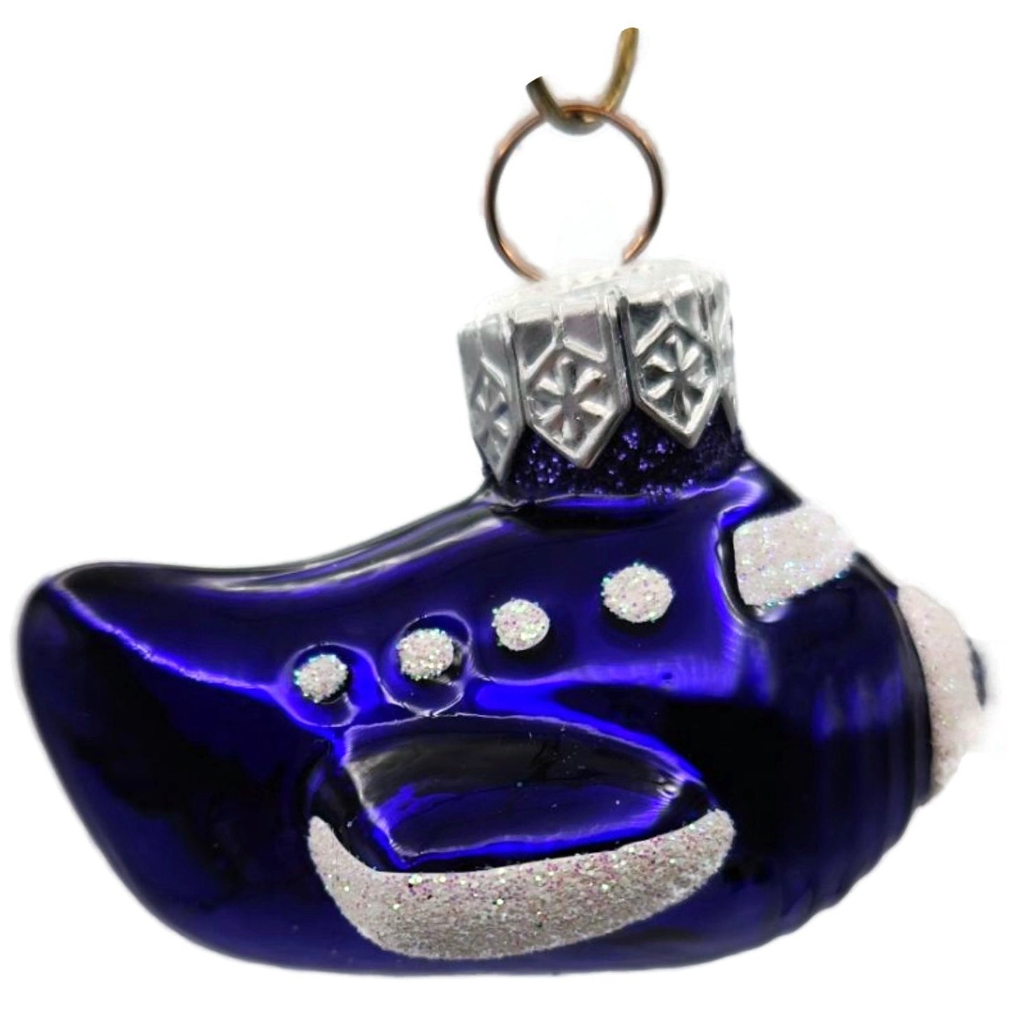 Patricia Breen Miniature Spruce Goose Purple White Plane Christmas Ornament CATZ