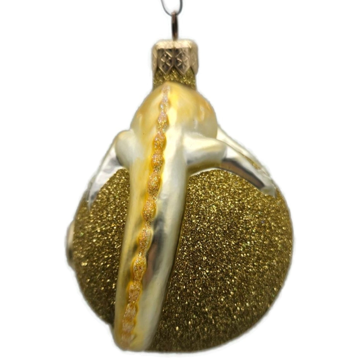 Patricia Breen Chameleon Gold Glittered Christmas Holiday Tree Ornament