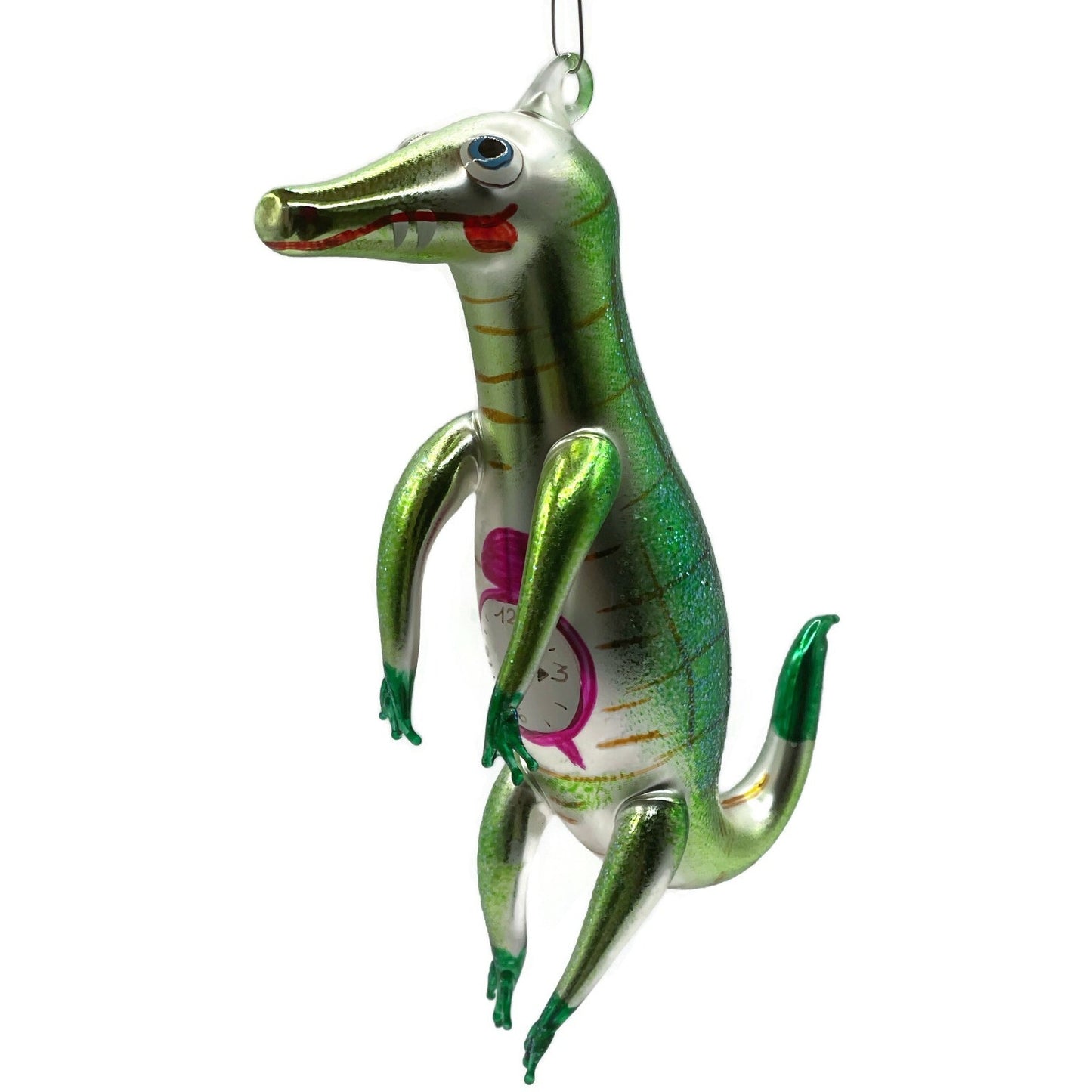 Christopher Radko Time for a Bite Peter Pan Crocodile Christmas Ornament 95-251