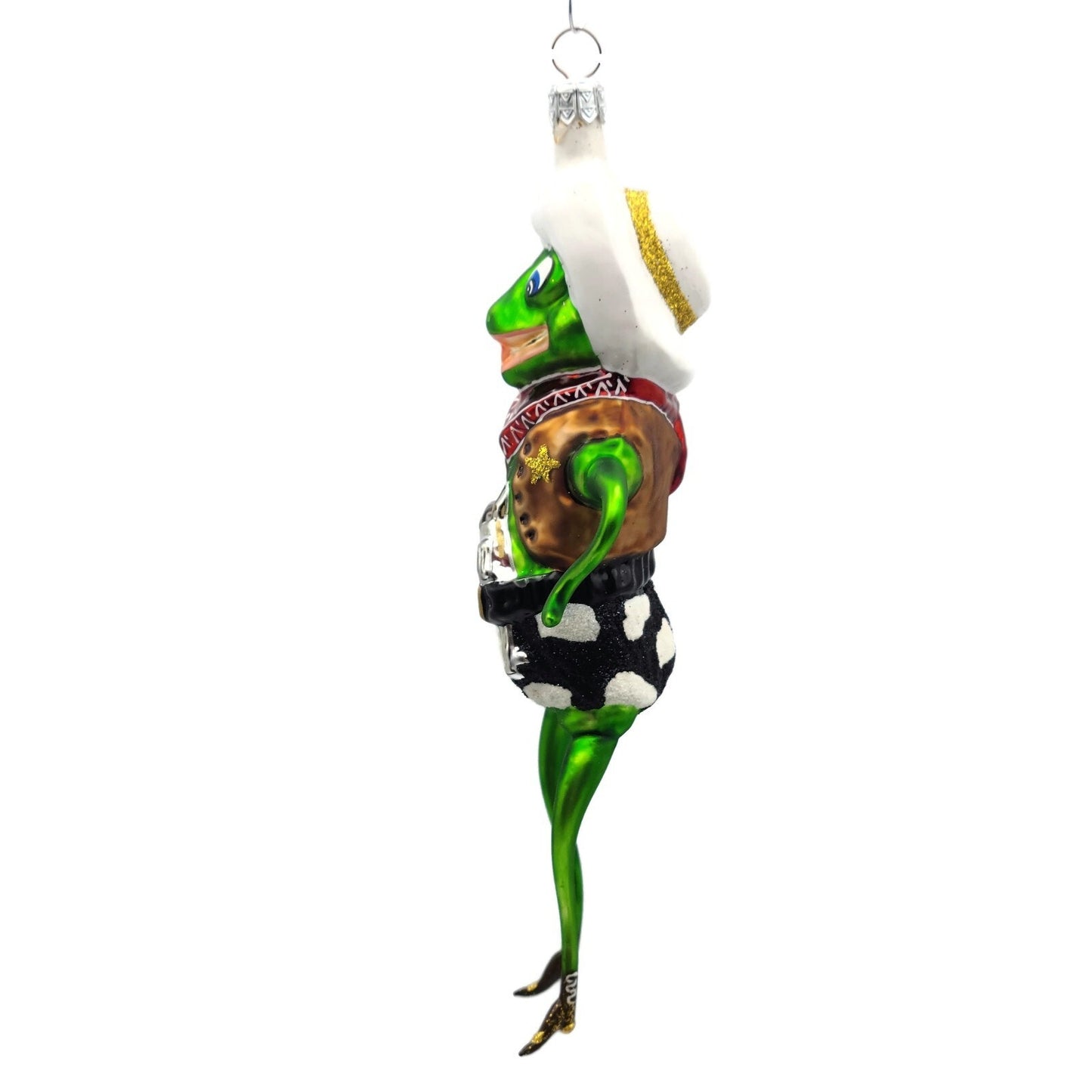 Slavic Treasures Rootin Tootin Toad Cowboy Frog Halloween Christmas Ornament