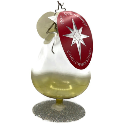 Christopher Radko Mini Happy Hour Cocktail Glass Christmas Tree Ornament 1012019