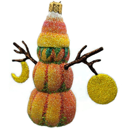 Patricia Breen Jolly Pumpkin Jack O Lantern Moon Striped Halloween Ornament 2917