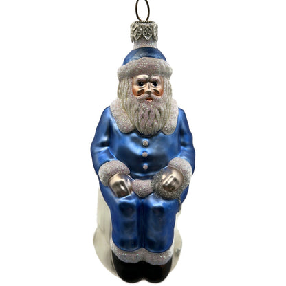 Patricia Breen Cyberspace Santa Sitting On Monitor Christmas Tree Ornament 9711