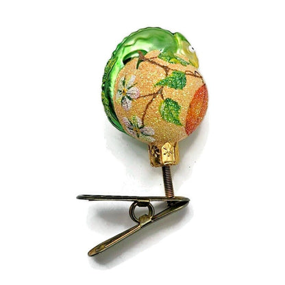 Patricia Breen Ultra Miniature Chameleon Peach Clip On Spring Christmas Ornament