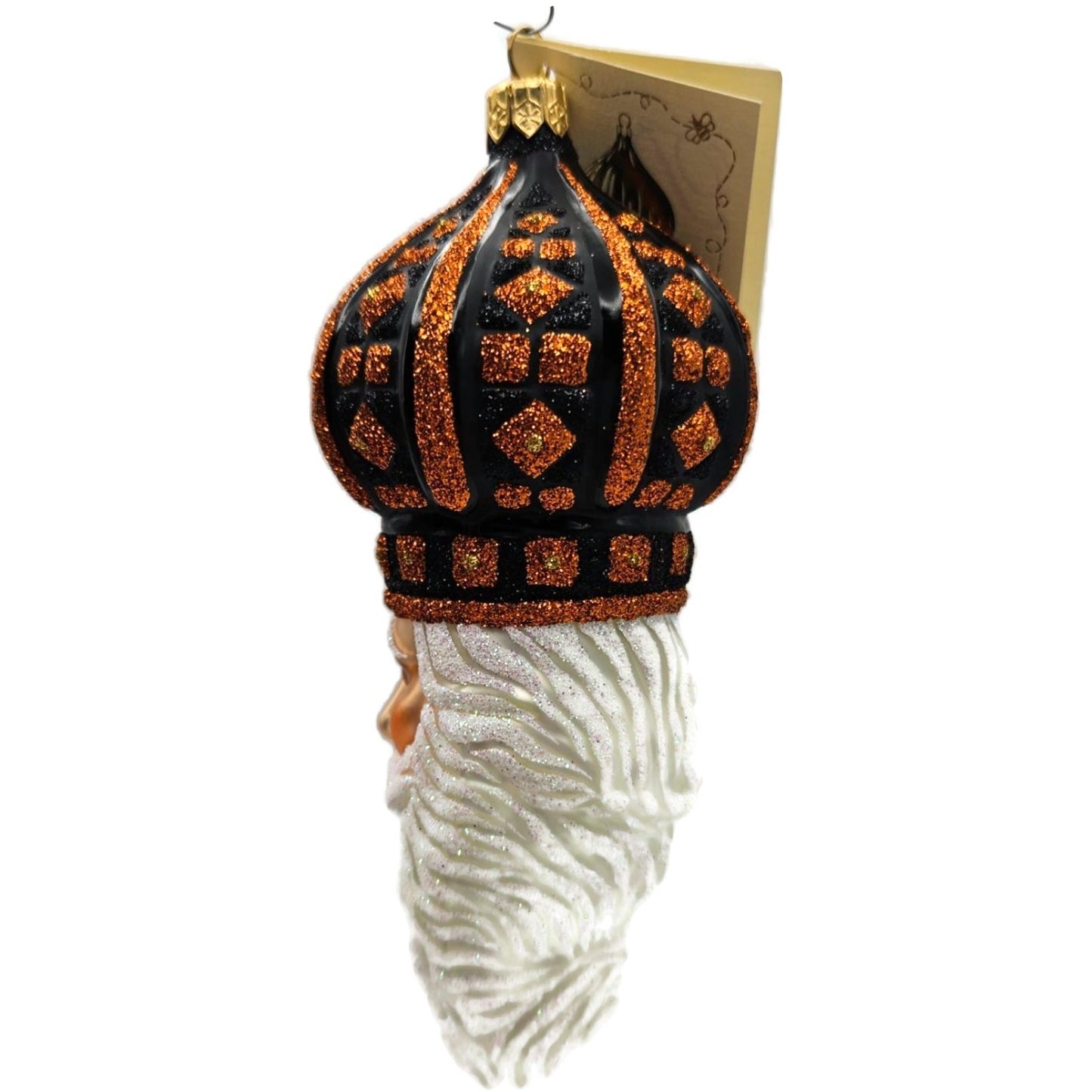 Patricia Breen Bijoux Noel Black Orange Santa Halloween Christmas Tree Ornament