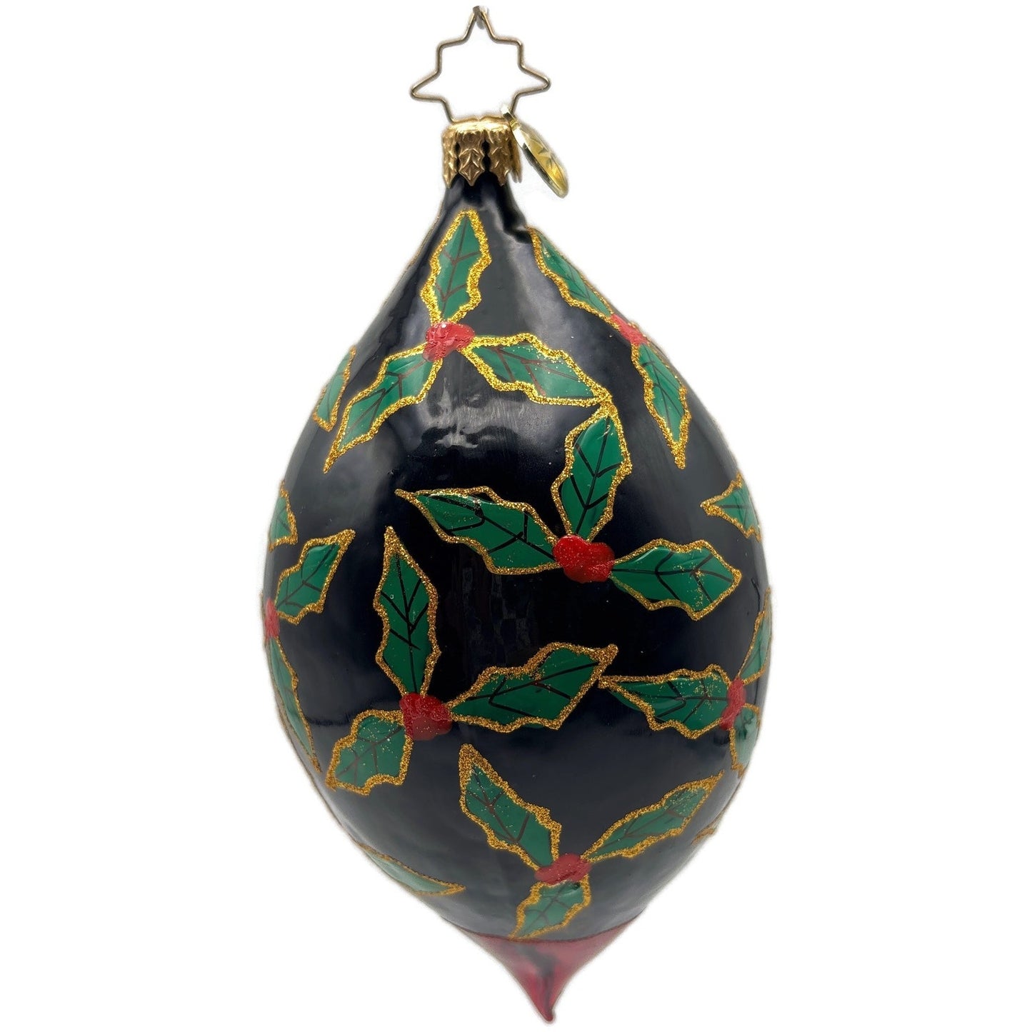 Christopher Radko Holly Jolly Christmas Santa Holiday Drop Ornament 1020956