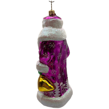 Christopher Radko Siberian Snow Nick Pine Creek Pink Christmas Ornament 3010336