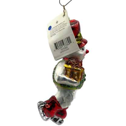 Christopher Radko Skater Dater Snowman Ice Skating Christmas Ornament 10-103-93