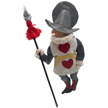 Gladys Boalt Palace Guard Alice in Wonderland Fabric Christmas Ornament Signed