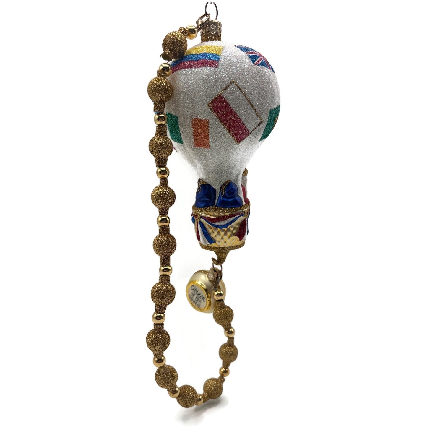 Patricia Breen Citizen of the World Hot Air Balloon Christmas Tree Ornament NM