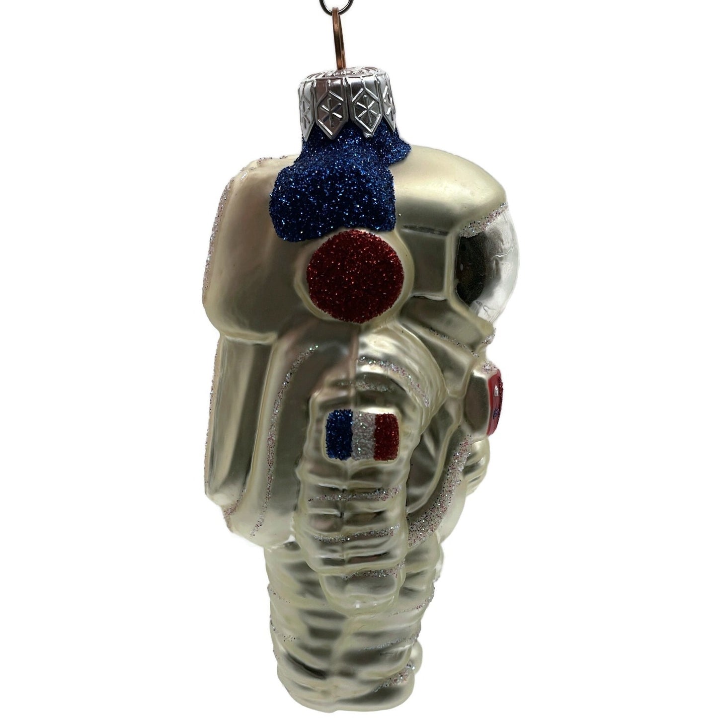 Patricia Breen A Walk on the Moon Spaceman Silver Astronaut Christmas Ornament