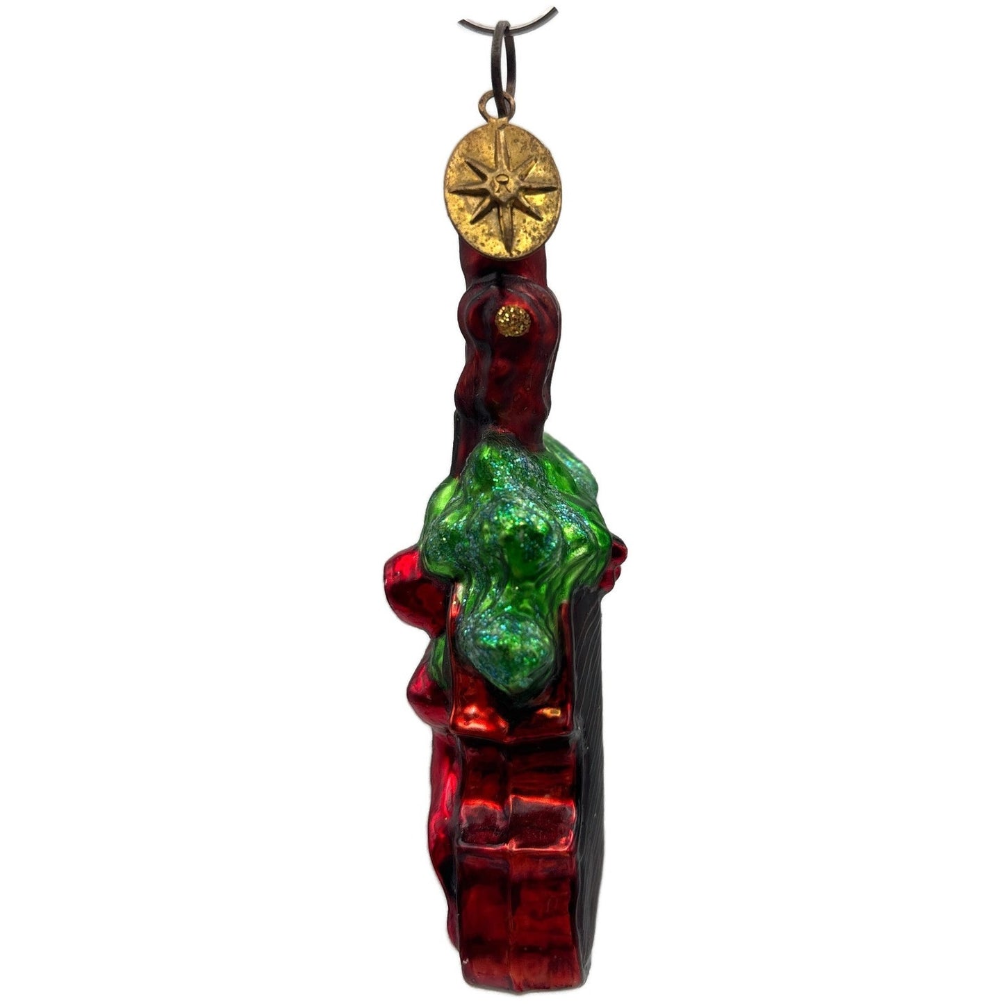 Christopher Radko Holiday Violin Gem Red Christmas Tree Ornament 00-517-0