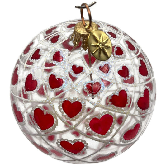 Christopher Radko Petite Many Splendored Heart Valentines Day Ornament 01-0668-0