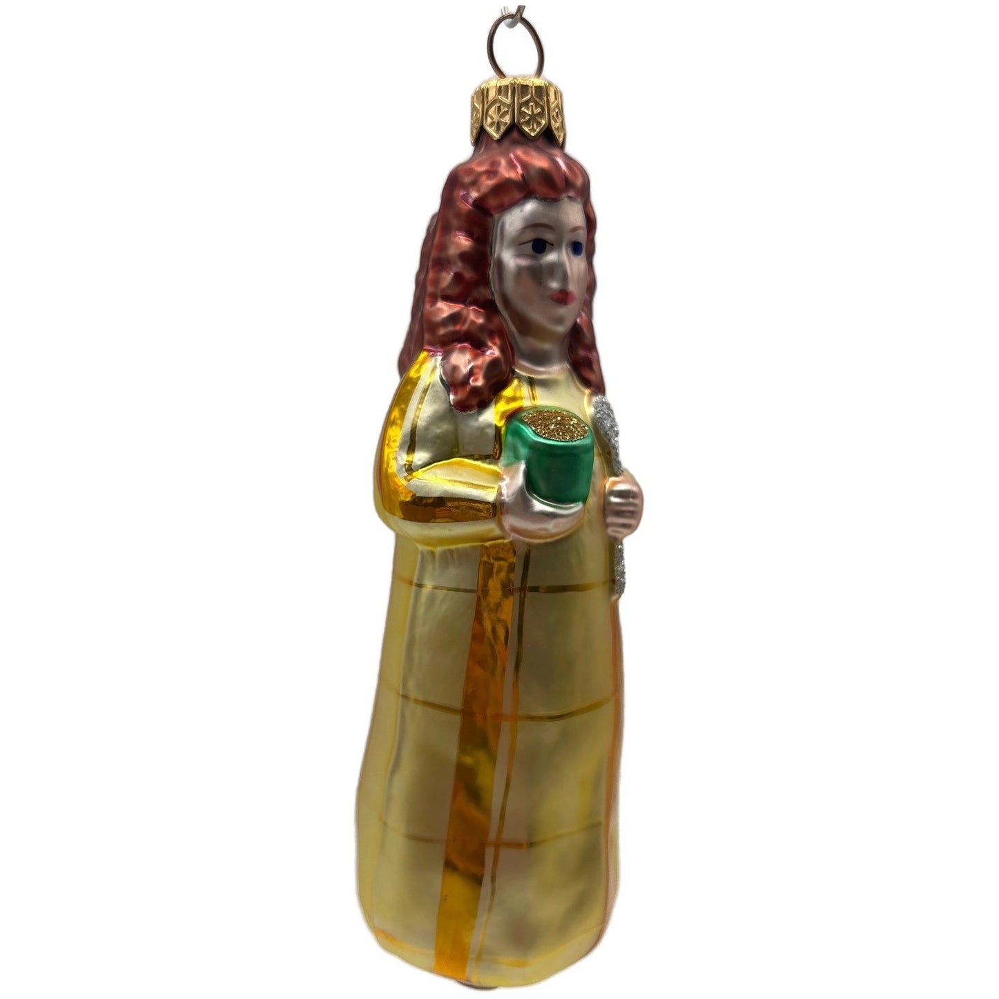 Patricia Breen Goldilocks Plaid Gold Fairytale Christmas Tree Ornament